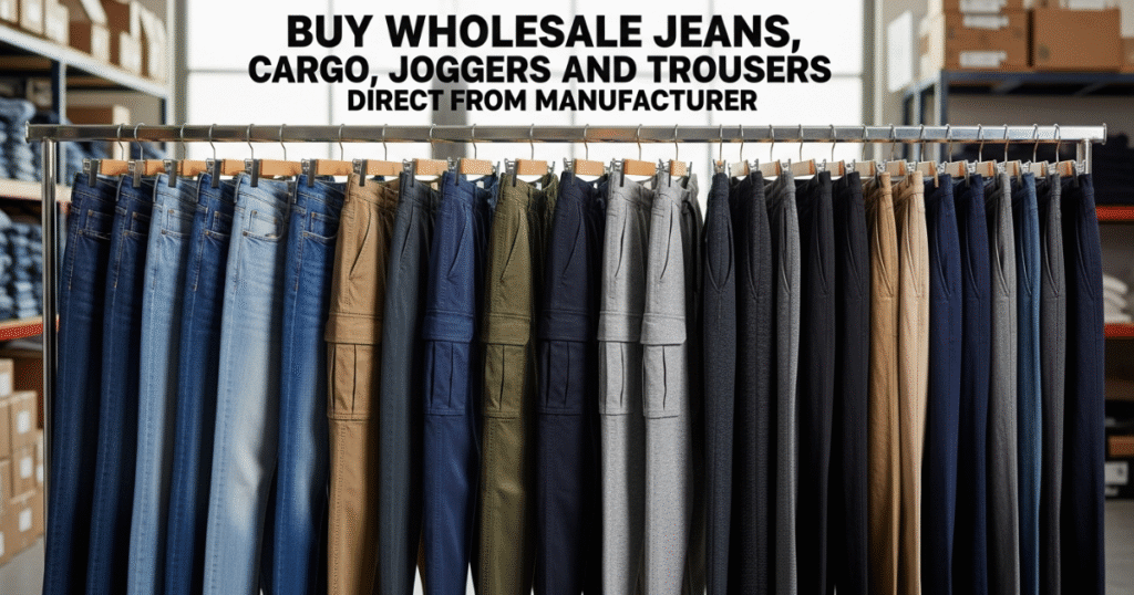 Buy Wholesale Jeans, Cargo, Joggers and Trousers Direct from Manufacturer