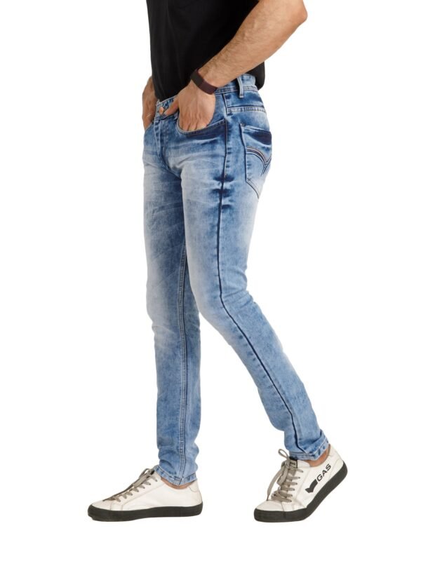 Light Blue Faded Regular Fit Men's Jeans