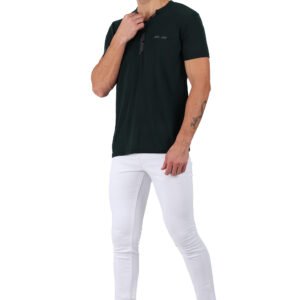MM-21 White Basic Jeans For Men
