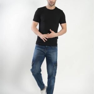 MM-21 Denim Loose Fit Cargo For Men’s