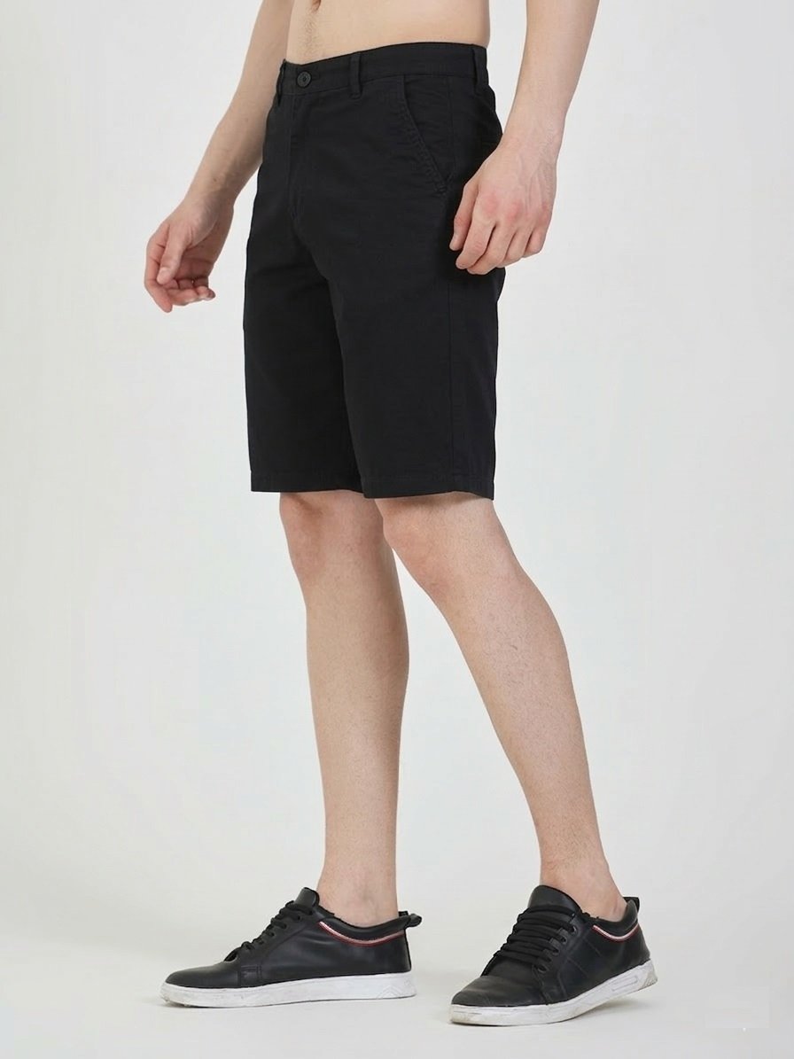 Regular Fit Cotton Chino Shorts for Men