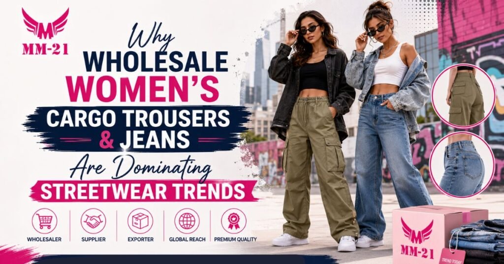 Why Wholesale Women’s Cargo Trousers & Jeans Are Dominating Streetwear Trends