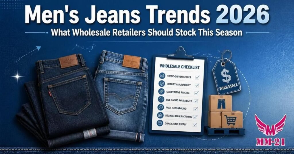 Men’s Jeans Trends 2026: What Wholesale Retailers Should Stock This Season
