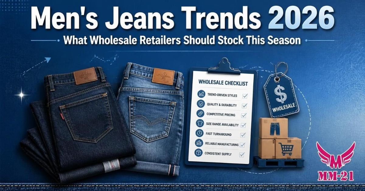 Men's Jeans Trends 2026: What Wholesale Retailers Should Stock This Season