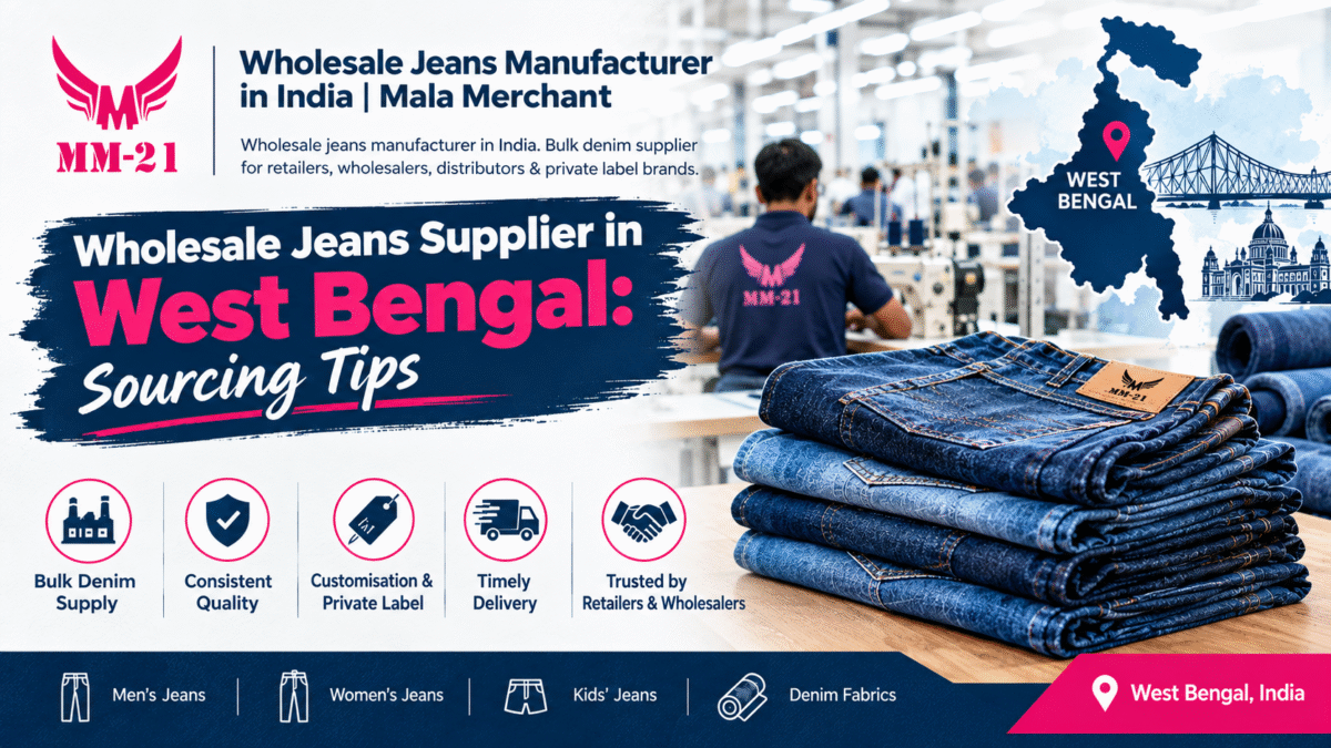 Wholesale Jeans Supplier in West Bengal: Sourcing Tips
