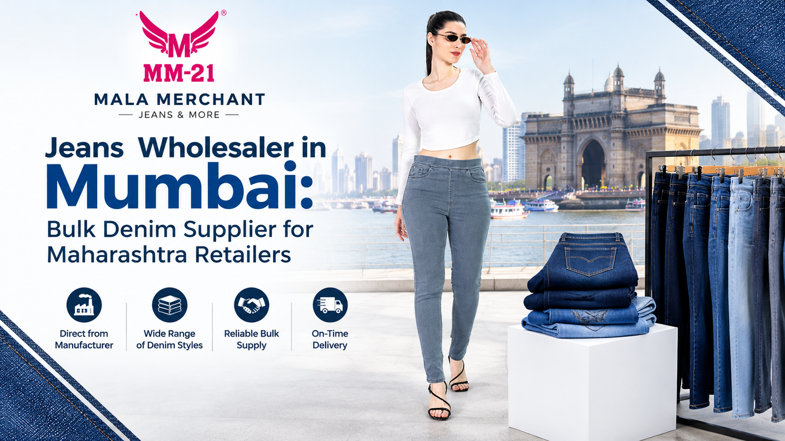 Jeans Wholesaler in Mumbai: Bulk Denim Supplier for Maharashtra Retailers